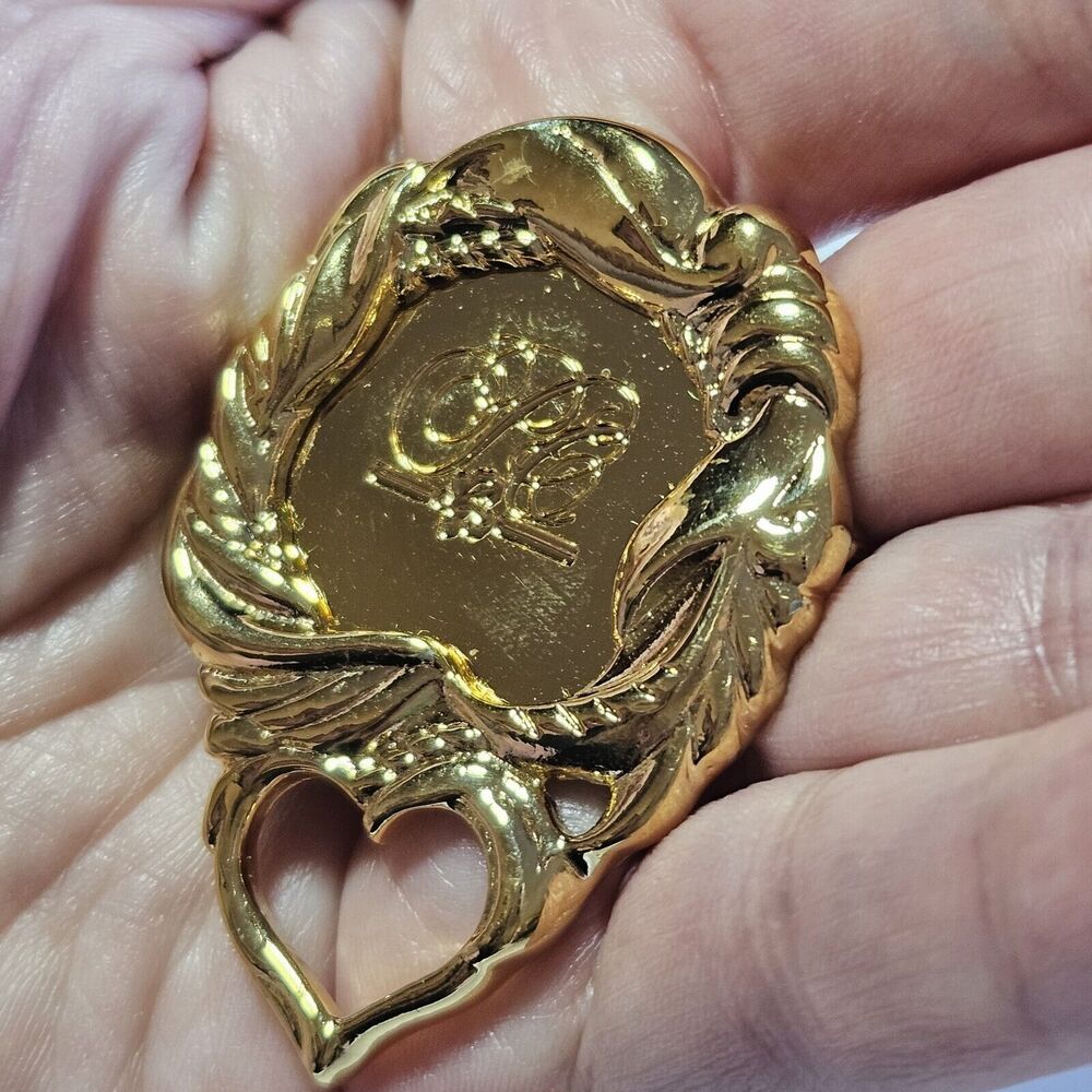 Vintage Avon Presidents Club Brooch Pin Signed Gold Tone 1991